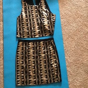 Two piece sequin set